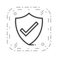 Illustration Shield Icon For Personal And Commercial Use.