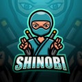 Shinobi mascot esport logo design