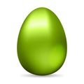 Illustration of shiny green egg isolated on white background Royalty Free Stock Photo