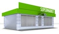 Illustration of shop or minimarket kiosk exterior