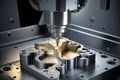 Precision in Action: Illustration of a Modern CNC Milling Machine