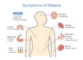 Illustration showing Malaria transmission cycle.