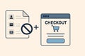 One Page Checkout Optimization Concept Royalty Free Stock Photo