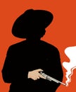 Gunsmoke From The Outlaw Silhouette