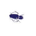 Illustration of a simple color vector design cockroach insect Royalty Free Stock Photo