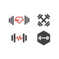 Simple fitness logo design template