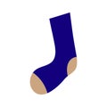 Illustration of simple and flat socks