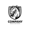 Illustration of simple horse head vector illustration Royalty Free Stock Photo