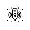 Simple icon of sound, simple line art style