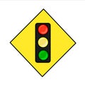 illustration of simple traffic light sign