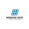 Simple Window Logo Design Template Royalty Free Stock Photo