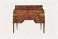 Sketch of an Antique writing desk secretary