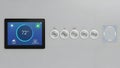 Smart Home Control Panel Temperature, Security, Automation Royalty Free Stock Photo