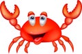 Smiling crab cartoon