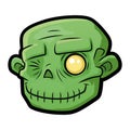 Smiling zombie head 2