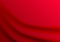 Vector Smooth Elegant Red Satin for Abstract Background Royalty Free Stock Photo