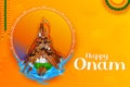 Background for Happy Onam festival of South India Kerala