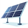 Solar Panel Array Clean Energy Illustration Royalty Free Stock Photo