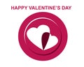 Illustration of solution happy valentines day with colourful design