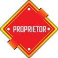 Illustration of solution proprietor with colourful design
