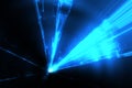 Blue laser rays