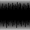 Illustration of sound waves. Vector seamless pattern Royalty Free Stock Photo