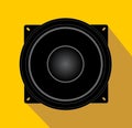 Illustration of speaker flat design icon vector eps 10 Royalty Free Stock Photo