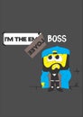  illustration of spongebob squarepant claiming to be a boss