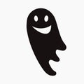 Illustration of spooky funny ghost