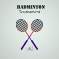 Illustration of sport badminton Background