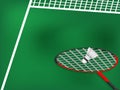 Illustration of sport badminton Background