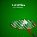 Illustration of sport badminton Background