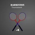 Illustration of sport badminton Background