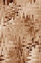 Spreading water texture on glass surface in gradient brown Royalty Free Stock Photo