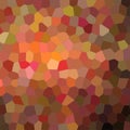 Illustration of Square brown and red bright Little hexagon background.