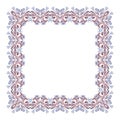 Illustration of a square frame from abstract element