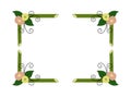 Square Green Bamboo Border by Pitripiter