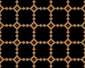 Illustration of a squared seamless pattern on a black background