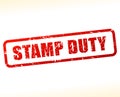 Stamp duty text buffered