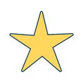 Illustration Star Icon For Personal And Commercial Use.