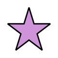 Illustration Star Icon For Personal And Commercial Use.