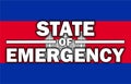 State of Emergency on Cambodia Flag Royalty Free Stock Photo