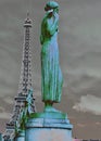 Illustration Statues and Eiffel Tower 31