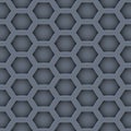 Illustration of a steel lattice with a hexagonal mesh. Royalty Free Stock Photo