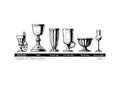 Illustration of Stemware types