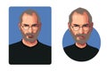 Caricature of Steve Jobs