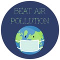 Illustration of a Sticker for World Environment Day.