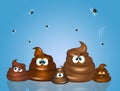 Illustration of stinky poop