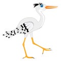Illustration of the stork Royalty Free Stock Photo