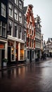 Street view of Amsterdam, Netherlands Royalty Free Stock Photo